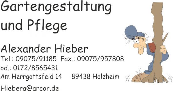 Firma - Gartengestaltung und Pflege - Hieber Alexander